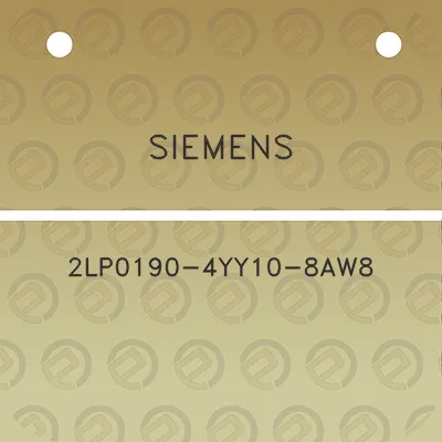 siemens-2lp0190-4yy10-8aw8