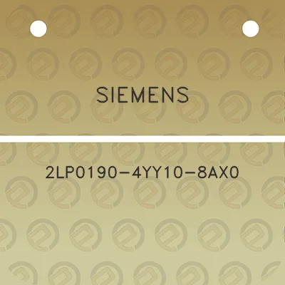 siemens-2lp0190-4yy10-8ax0