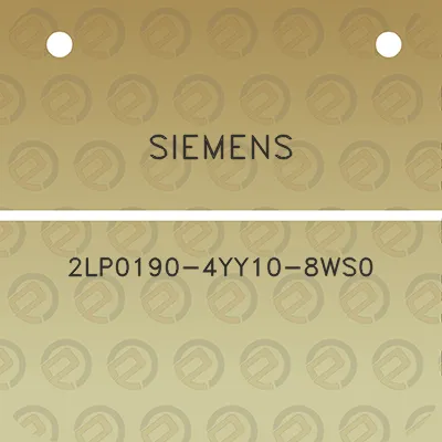 siemens-2lp0190-4yy10-8ws0