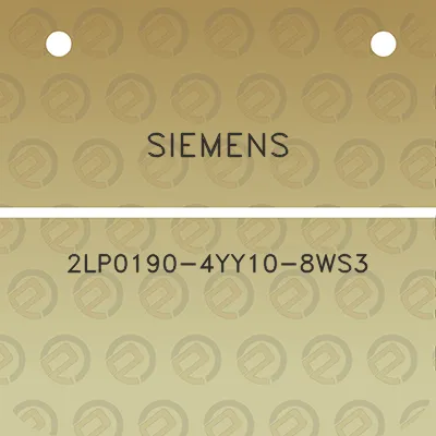 siemens-2lp0190-4yy10-8ws3