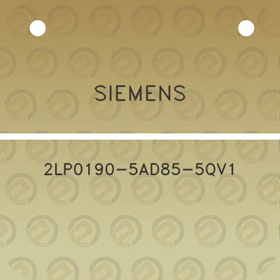 siemens-2lp0190-5ad85-5qv1