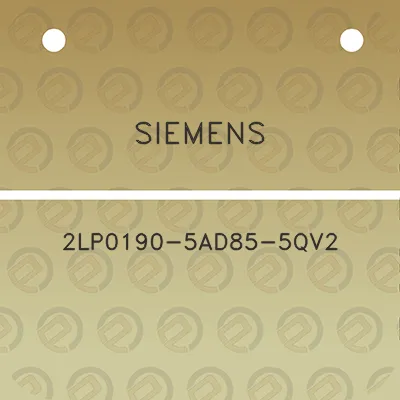 siemens-2lp0190-5ad85-5qv2