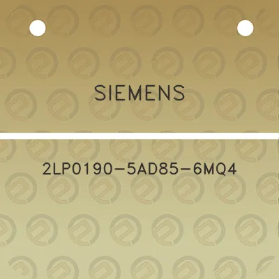 siemens-2lp0190-5ad85-6mq4