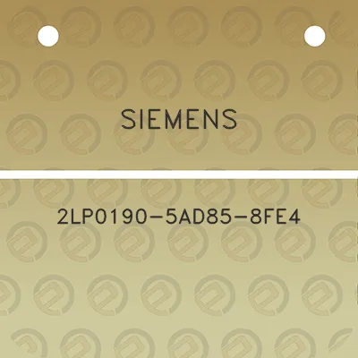 siemens-2lp0190-5ad85-8fe4