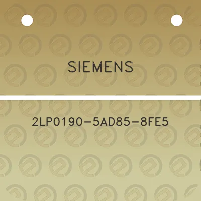 siemens-2lp0190-5ad85-8fe5