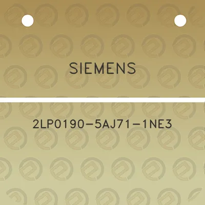 siemens-2lp0190-5aj71-1ne3