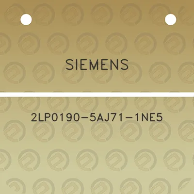 siemens-2lp0190-5aj71-1ne5