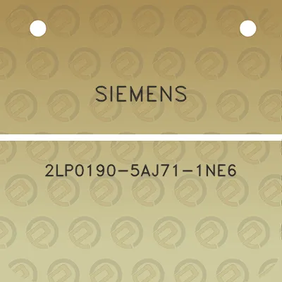 siemens-2lp0190-5aj71-1ne6