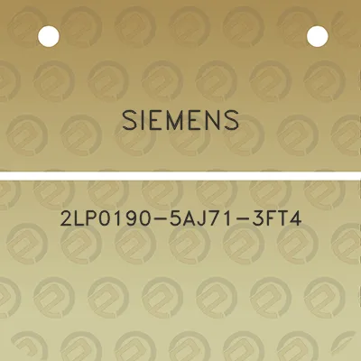 siemens-2lp0190-5aj71-3ft4