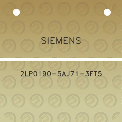 siemens-2lp0190-5aj71-3ft5