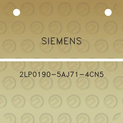 siemens-2lp0190-5aj71-4cn5