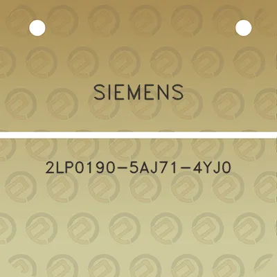 siemens-2lp0190-5aj71-4yj0