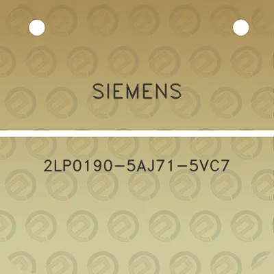 siemens-2lp0190-5aj71-5vc7