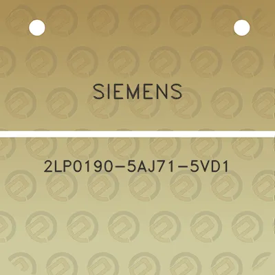 siemens-2lp0190-5aj71-5vd1