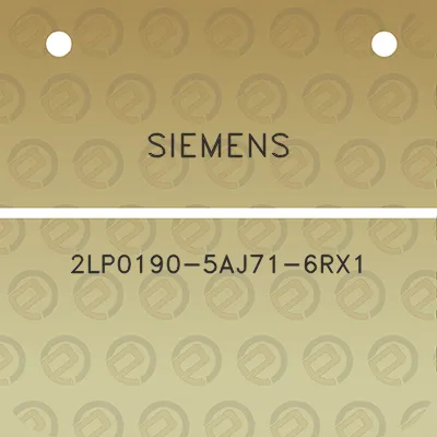 siemens-2lp0190-5aj71-6rx1