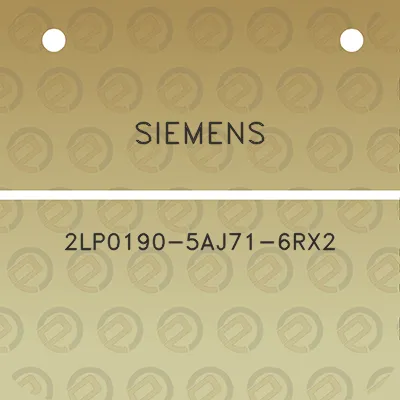 siemens-2lp0190-5aj71-6rx2