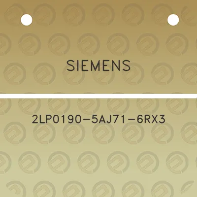 siemens-2lp0190-5aj71-6rx3