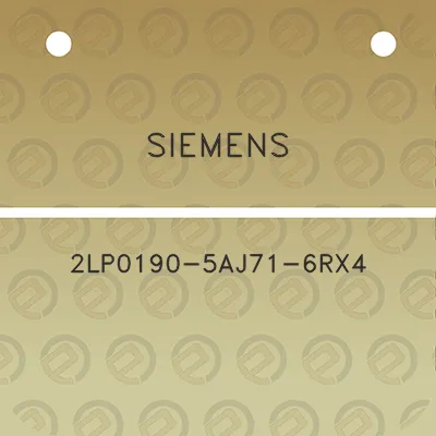 siemens-2lp0190-5aj71-6rx4