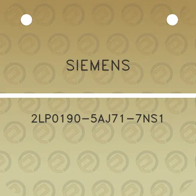 siemens-2lp0190-5aj71-7ns1