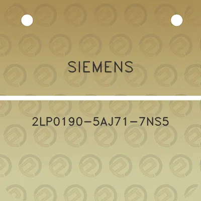 siemens-2lp0190-5aj71-7ns5