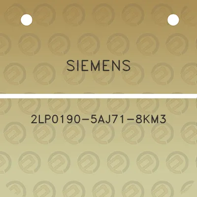 siemens-2lp0190-5aj71-8km3