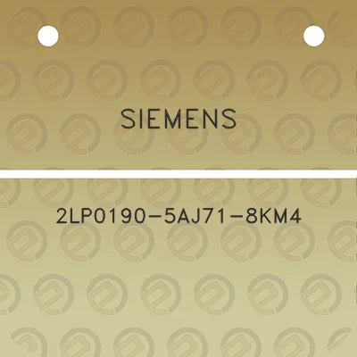 siemens-2lp0190-5aj71-8km4