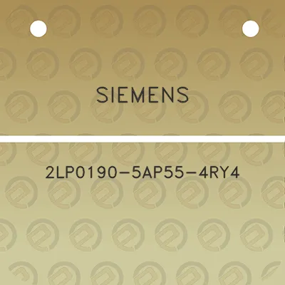 siemens-2lp0190-5ap55-4ry4