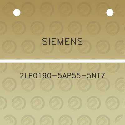 siemens-2lp0190-5ap55-5nt7