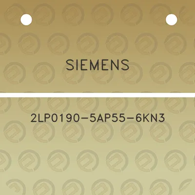 siemens-2lp0190-5ap55-6kn3