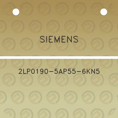 siemens-2lp0190-5ap55-6kn5