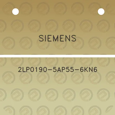 siemens-2lp0190-5ap55-6kn6