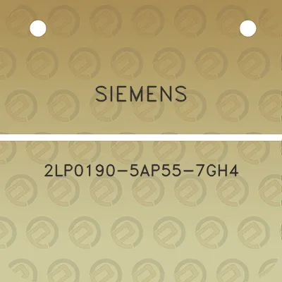 siemens-2lp0190-5ap55-7gh4