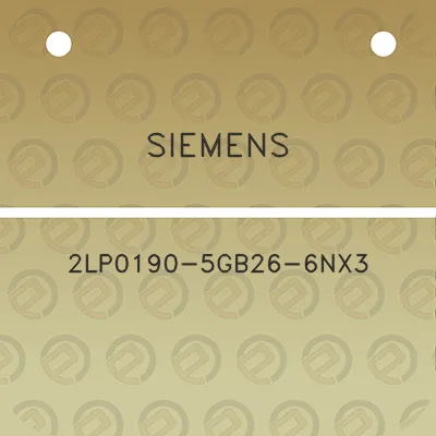 siemens-2lp0190-5gb26-6nx3