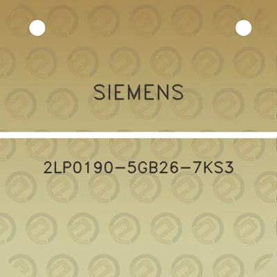 siemens-2lp0190-5gb26-7ks3