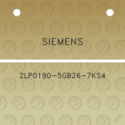 siemens-2lp0190-5gb26-7ks4