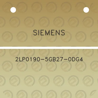 siemens-2lp0190-5gb27-0dg4