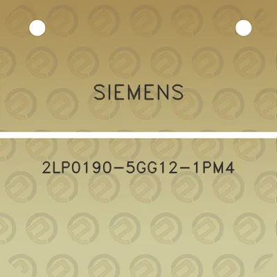 siemens-2lp0190-5gg12-1pm4