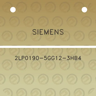 siemens-2lp0190-5gg12-3hb4