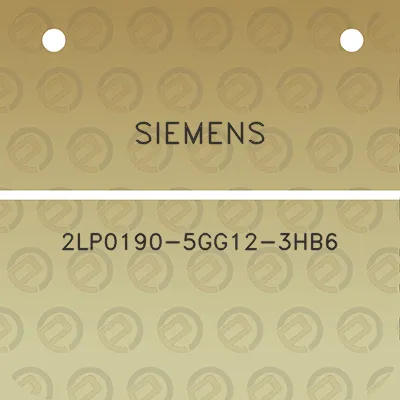 siemens-2lp0190-5gg12-3hb6