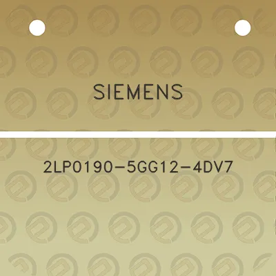 siemens-2lp0190-5gg12-4dv7