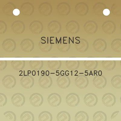 siemens-2lp0190-5gg12-5ar0