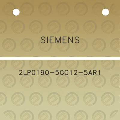 siemens-2lp0190-5gg12-5ar1