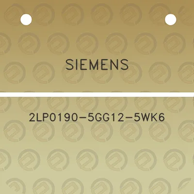 siemens-2lp0190-5gg12-5wk6