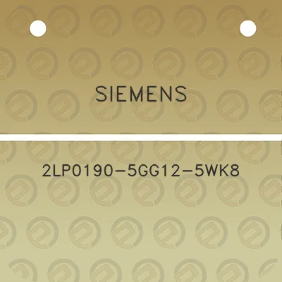 siemens-2lp0190-5gg12-5wk8