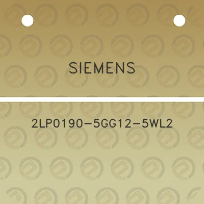 siemens-2lp0190-5gg12-5wl2