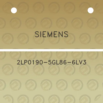 siemens-2lp0190-5gl86-6lv3