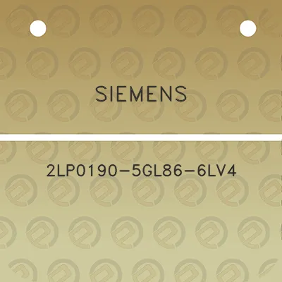 siemens-2lp0190-5gl86-6lv4