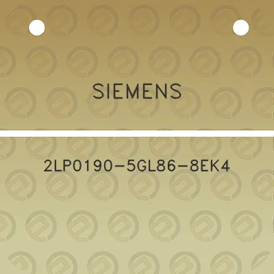 siemens-2lp0190-5gl86-8ek4