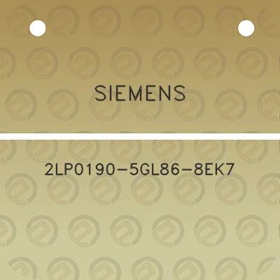 siemens-2lp0190-5gl86-8ek7