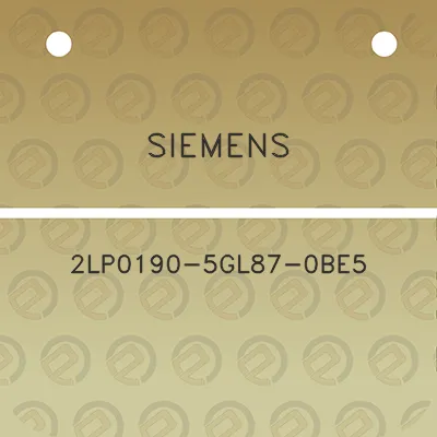 siemens-2lp0190-5gl87-0be5